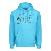Ocean Blue george lassos the moon   its a wonderful life Premium Hoodie - linhVisuals