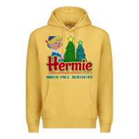 Antique Gold hermie the elf dentistry    rudolph the red nosed reindeer Premium Hoodie - linhVisuals