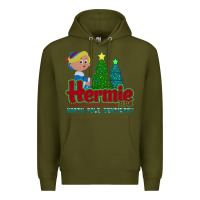 Army Green hermie the elf dentistry    rudolph the red nosed reindeer Premium Hoodie - linhVisuals