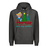 Charcoal Heather hermie the elf dentistry    rudolph the red nosed reindeer Premium Hoodie - linhVisuals