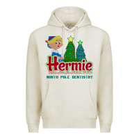 Oatmeal Heather hermie the elf dentistry    rudolph the red nosed reindeer Premium Hoodie - linhVisuals