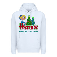 White hermie the elf dentistry    rudolph the red nosed reindeer Premium Hoodie - linhVisuals