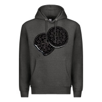 Charcoal Heather oreo lover Premium Hoodie - linhVisuals
