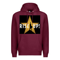 Burgundy rise up! hamilt musical broadway Premium Hoodie - linhVisuals