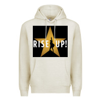 Oatmeal Heather rise up! hamilt musical broadway Premium Hoodie - linhVisuals