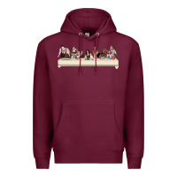 Burgundy the last supper of the real housewives Premium Hoodie - linhVisuals