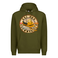 Army Green ski doo vintage snowmobiles Premium Hoodie - linhVisuals