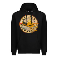 Black ski doo vintage snowmobiles Premium Hoodie - linhVisuals