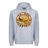 Heather Grey ski doo vintage snowmobiles Premium Hoodie - linhVisuals