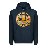 Navy ski doo vintage snowmobiles Premium Hoodie - linhVisuals
