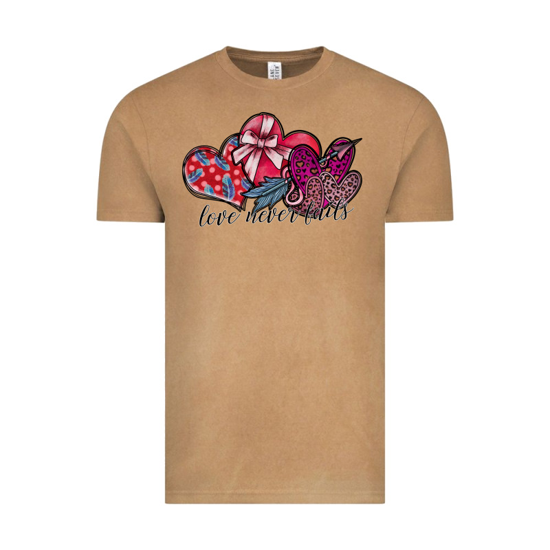 Love Never Fails Vintage Tee by SublimationCraftShop | Teevron