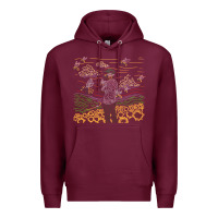Burgundy tyler the creator flower boy Premium Hoodie - linhVisuals
