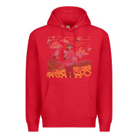 Red tyler the creator flower boy Premium Hoodie - linhVisuals