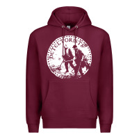 Burgundy detectorists Premium Hoodie - linhVisuals