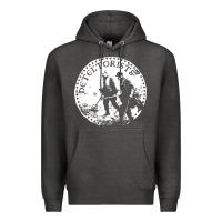 Charcoal Heather detectorists Premium Hoodie - linhVisuals