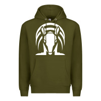 Army Green armadillo isolated Premium Hoodie - linhVisuals