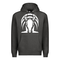 Charcoal Heather armadillo isolated Premium Hoodie - linhVisuals