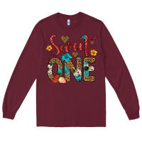 Burgundy sweet one strawberry Long Sleeve Tee - Artiststas