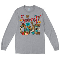 Heather Grey sweet one strawberry Long Sleeve Tee - Artiststas