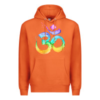 Carrot womens om symbol   psy trance goa yoga meditation buddhism buddhist v Premium Hoodie - linhVisuals