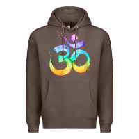 Coffee womens om symbol   psy trance goa yoga meditation buddhism buddhist v Premium Hoodie - linhVisuals