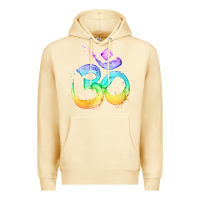 Pina Colada womens om symbol   psy trance goa yoga meditation buddhism buddhist v Premium Hoodie - linhVisuals