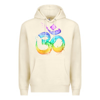 Sandshell womens om symbol   psy trance goa yoga meditation buddhism buddhist v Premium Hoodie - linhVisuals