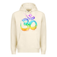 Tofu womens om symbol   psy trance goa yoga meditation buddhism buddhist v Premium Hoodie - linhVisuals