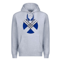 Heather Grey wolverine 5 Premium Hoodie - linhVisuals