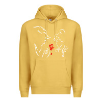Antique Gold beauty the beast love Premium Hoodie - linhVisuals