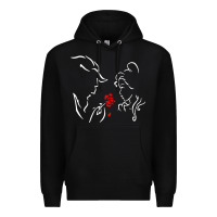 Black beauty the beast love Premium Hoodie - linhVisuals