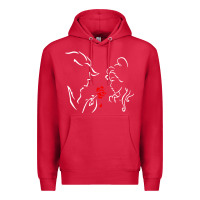 Cardinal beauty the beast love Premium Hoodie - linhVisuals