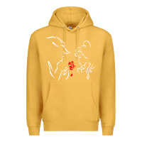 Mustard beauty the beast love Premium Hoodie - linhVisuals