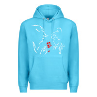 Ocean Blue beauty the beast love Premium Hoodie - linhVisuals