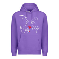 Purple beauty the beast love Premium Hoodie - linhVisuals
