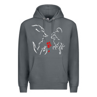 Rock beauty the beast love Premium Hoodie - linhVisuals
