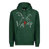 Sports Green beauty the beast love Premium Hoodie - linhVisuals