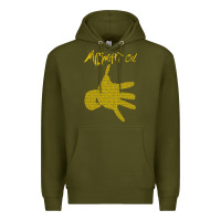 Army Green Midnight Oil colour Premium Hoodie - linhVisuals