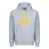 Heather Grey Midnight Oil colour Premium Hoodie - linhVisuals