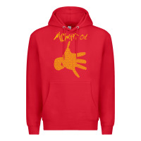 Red Midnight Oil colour Premium Hoodie - linhVisuals