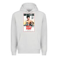 Dove Grey fist of fury by bruce Premium Hoodie - linhVisuals