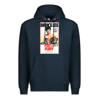 Navy fist of fury by bruce Premium Hoodie - linhVisuals