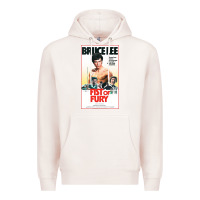Pale Pink fist of fury by bruce Premium Hoodie - linhVisuals