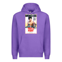 Purple fist of fury by bruce Premium Hoodie - linhVisuals