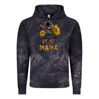 Cloud Black mess bun mama sunflowers Vintage Hoodie - BarkalooDesign
