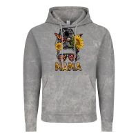 Cloud Rock mess bun mama sunflowers Vintage Hoodie - BarkalooDesign