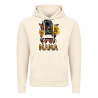 Vintage Artic mess bun mama sunflowers Vintage Hoodie - BarkalooDesign