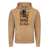 Vintage Camel mess bun mama sunflowers Vintage Hoodie - BarkalooDesign