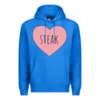 True Royal i heart steak Premium Hoodie - linhVisuals
