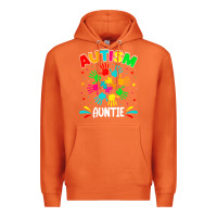 Carrot autistic auntie puzzle support family autism awareness sweatshirt Premium Hoodie - linhVisuals